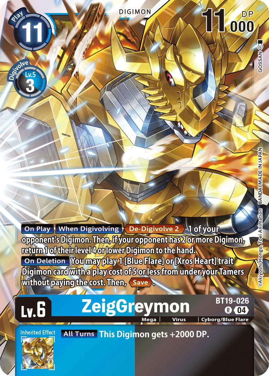 ZeigGreymon [BT19-026] [Release Special Booster Ver.2.5] | Shuffle n Cut Hobbies & Games