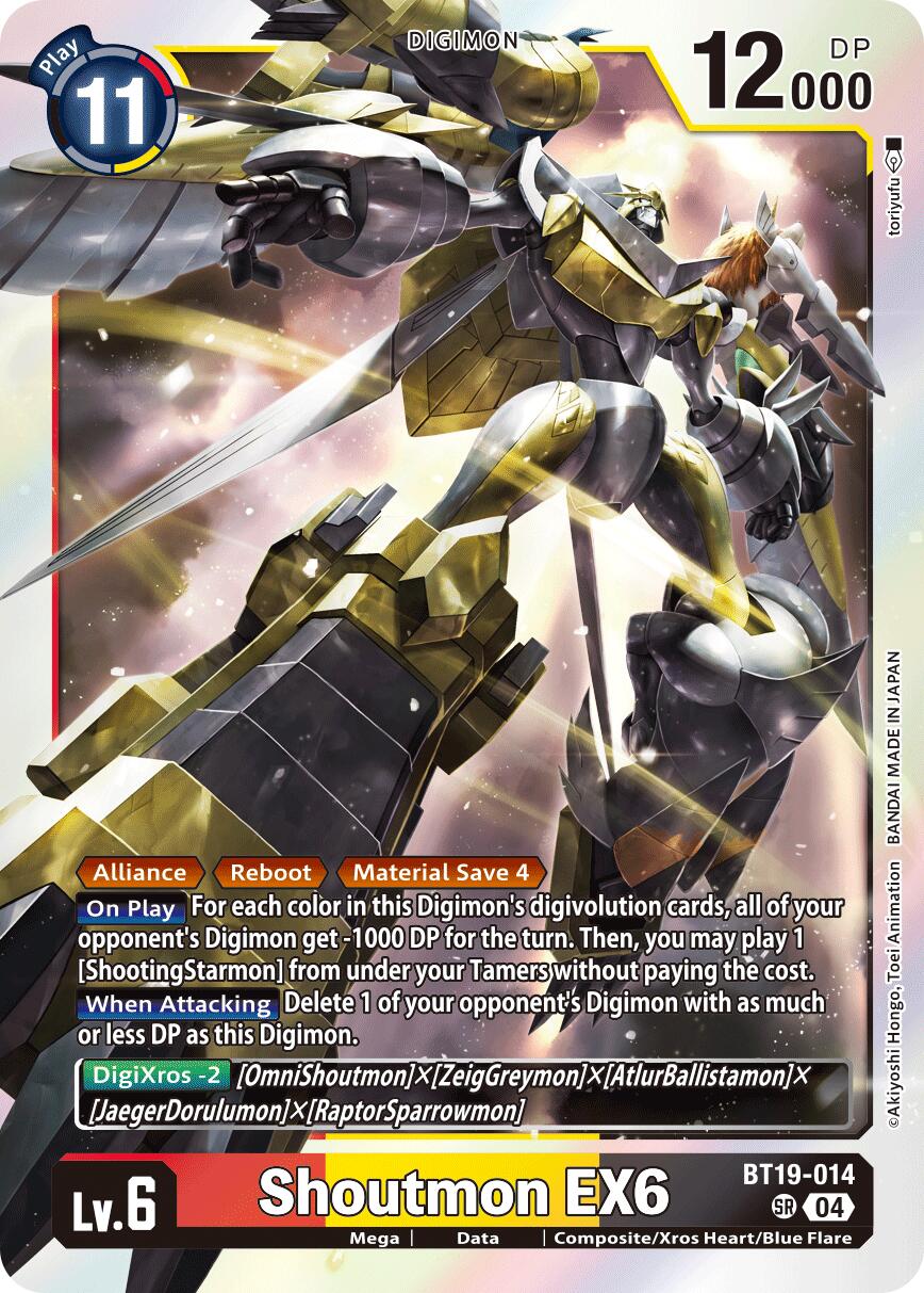 Shoutmon EX6 [BT19-014] [Release Special Booster Ver.2.5] | Shuffle n Cut Hobbies & Games