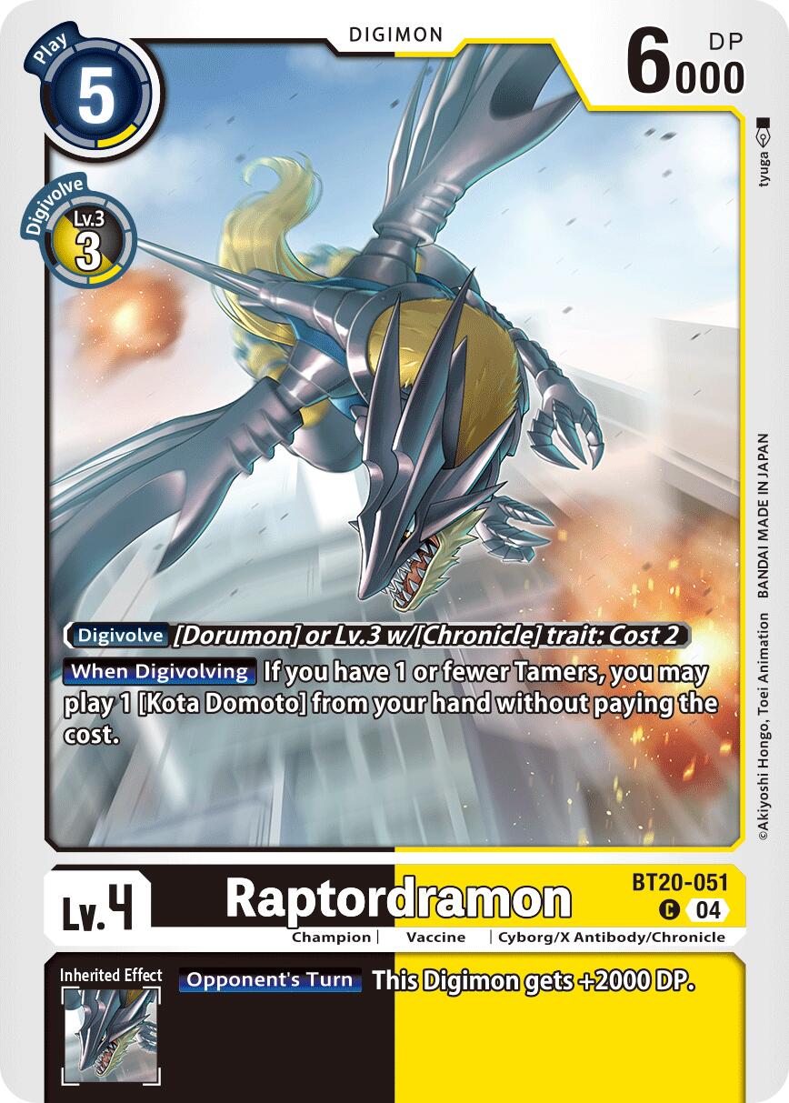 Raptordramon [BT20-051] [Release Special Booster Ver.2.5] | Shuffle n Cut Hobbies & Games