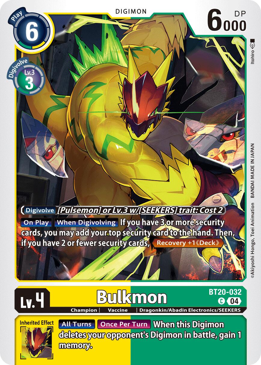 Bulkmon [BT20-032] [Release Special Booster Ver.2.5] | Shuffle n Cut Hobbies & Games