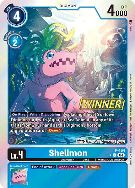 Shellmon [P-164] (Store Tournament 2025 Vo.1 Winner Pack) [Promotional Cards] | Shuffle n Cut Hobbies & Games