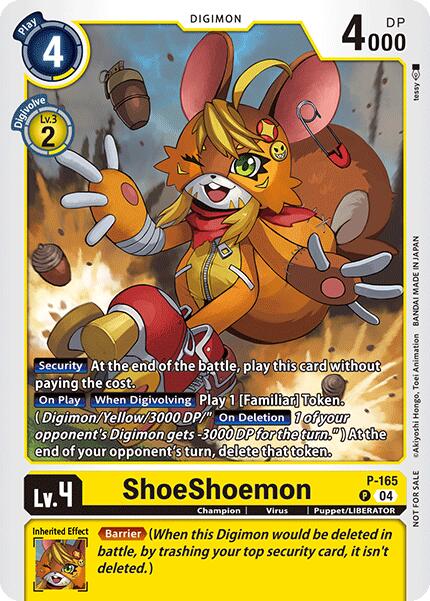 ShoeShoemon [P-165] (Store Tournament 2025 Vo.1 Participation Pack) [Promotional Cards] | Shuffle n Cut Hobbies & Games