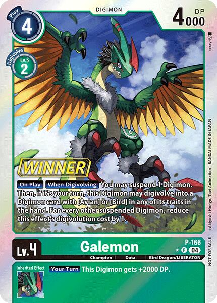 Galemon [P-166] (Store Tournament 2025 Vo.1 Winner Pack) [Promotional Cards] | Shuffle n Cut Hobbies & Games