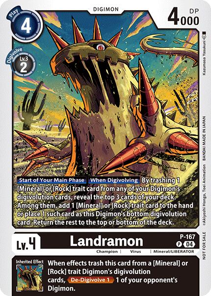 Landramon [P-167] (Store Tournament 2025 Vo.1 Participation Pack) [Promotional Cards] | Shuffle n Cut Hobbies & Games