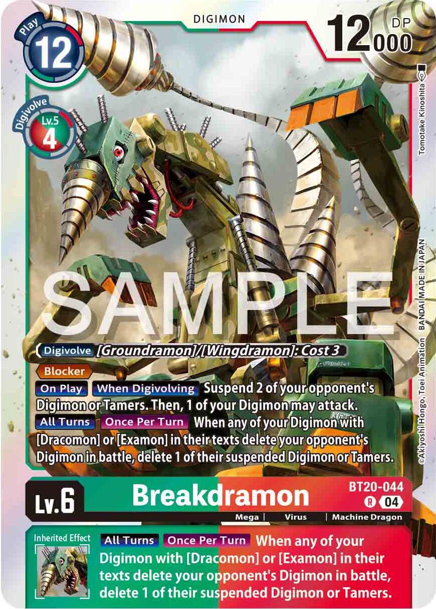 Breakdramon [BT20-044] [Release Special Booster Ver.2.0] | Shuffle n Cut Hobbies & Games