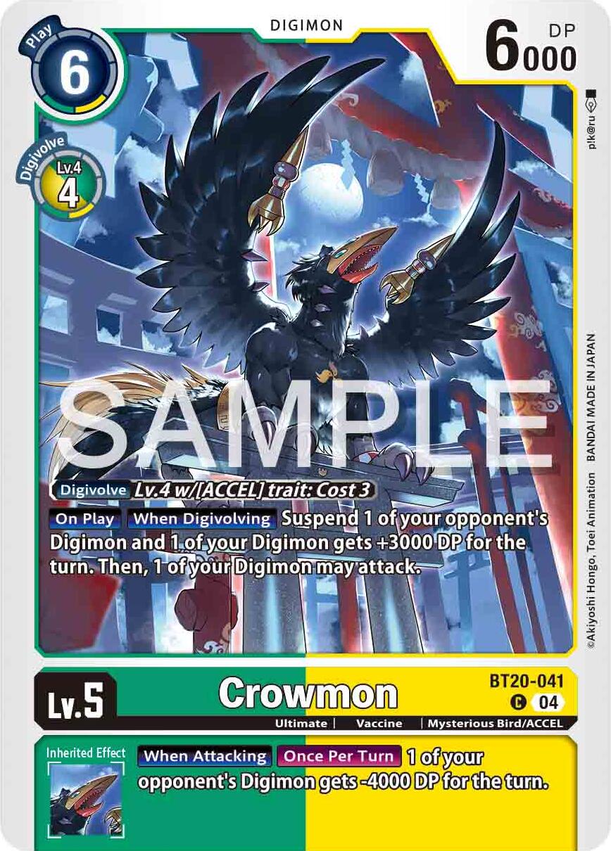 Crowmon [BT20-041] [Release Special Booster Ver.2.0] | Shuffle n Cut Hobbies & Games