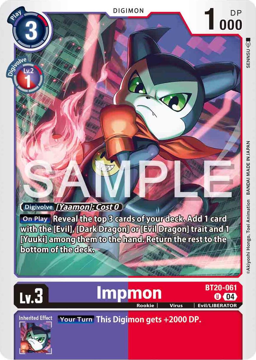 Impmon [BT20-061] - BT20-061 [Release Special Booster 2.0] | Shuffle n Cut Hobbies & Games