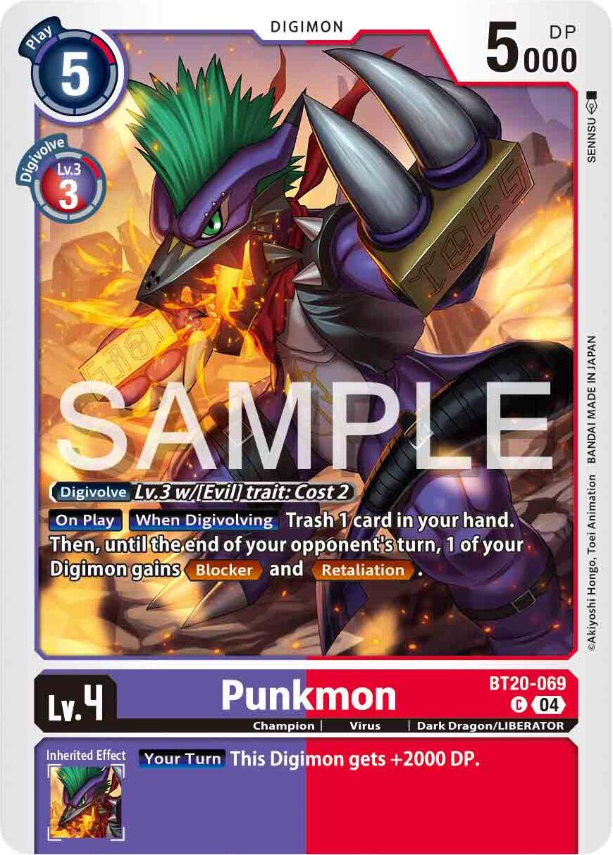 Punkmon [BT20-069] [Release Special Booster 2.0] | Shuffle n Cut Hobbies & Games