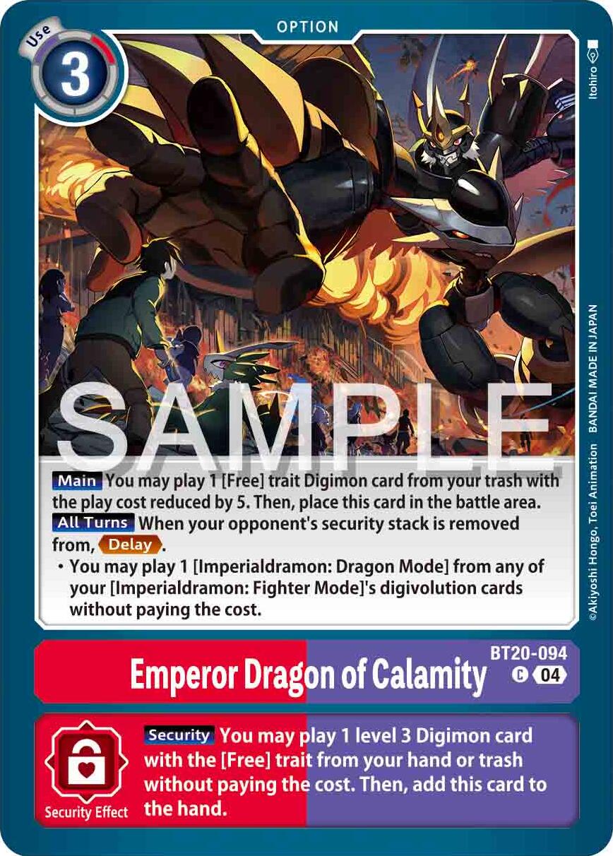 Emperor Dragon of Calamity [BT20-094] [Release Special Booster 2.0] | Shuffle n Cut Hobbies & Games