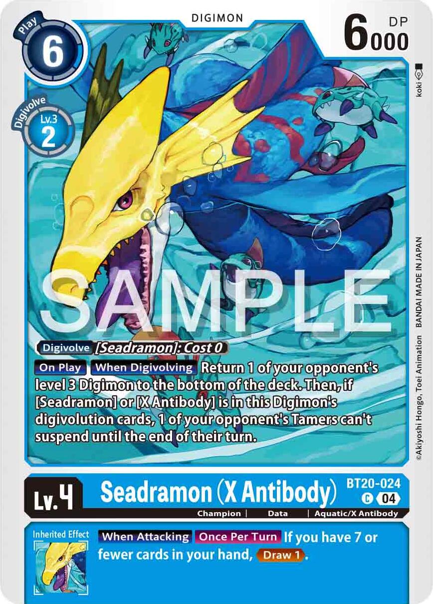 Seadramon [BT20-024] (X Antibody) [Release Special Booster 2.0] | Shuffle n Cut Hobbies & Games