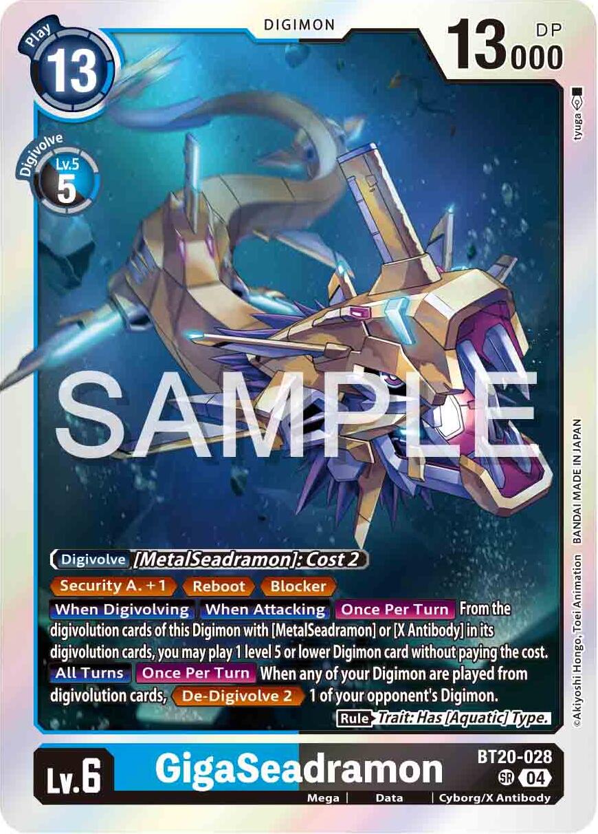 GigaSeadramon [BT20-028] [Release Special Booster Ver.2.0] | Shuffle n Cut Hobbies & Games