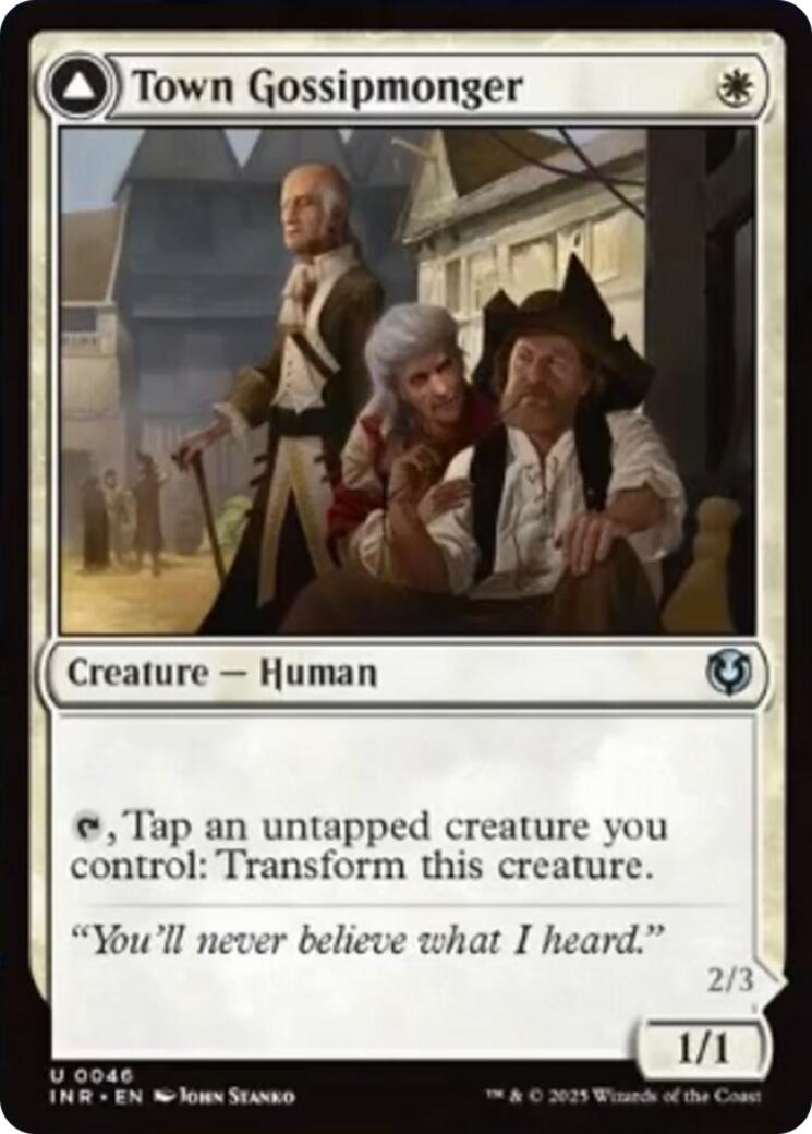 Town Gossipmonger // Incited Rabble [Innistrad Remastered] | Shuffle n Cut Hobbies & Games