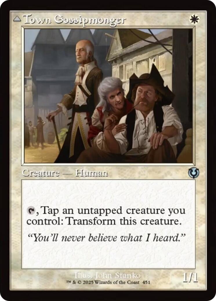 Town Gossipmonger // Incited Rabble (Retro Frame) [Innistrad Remastered] | Shuffle n Cut Hobbies & Games