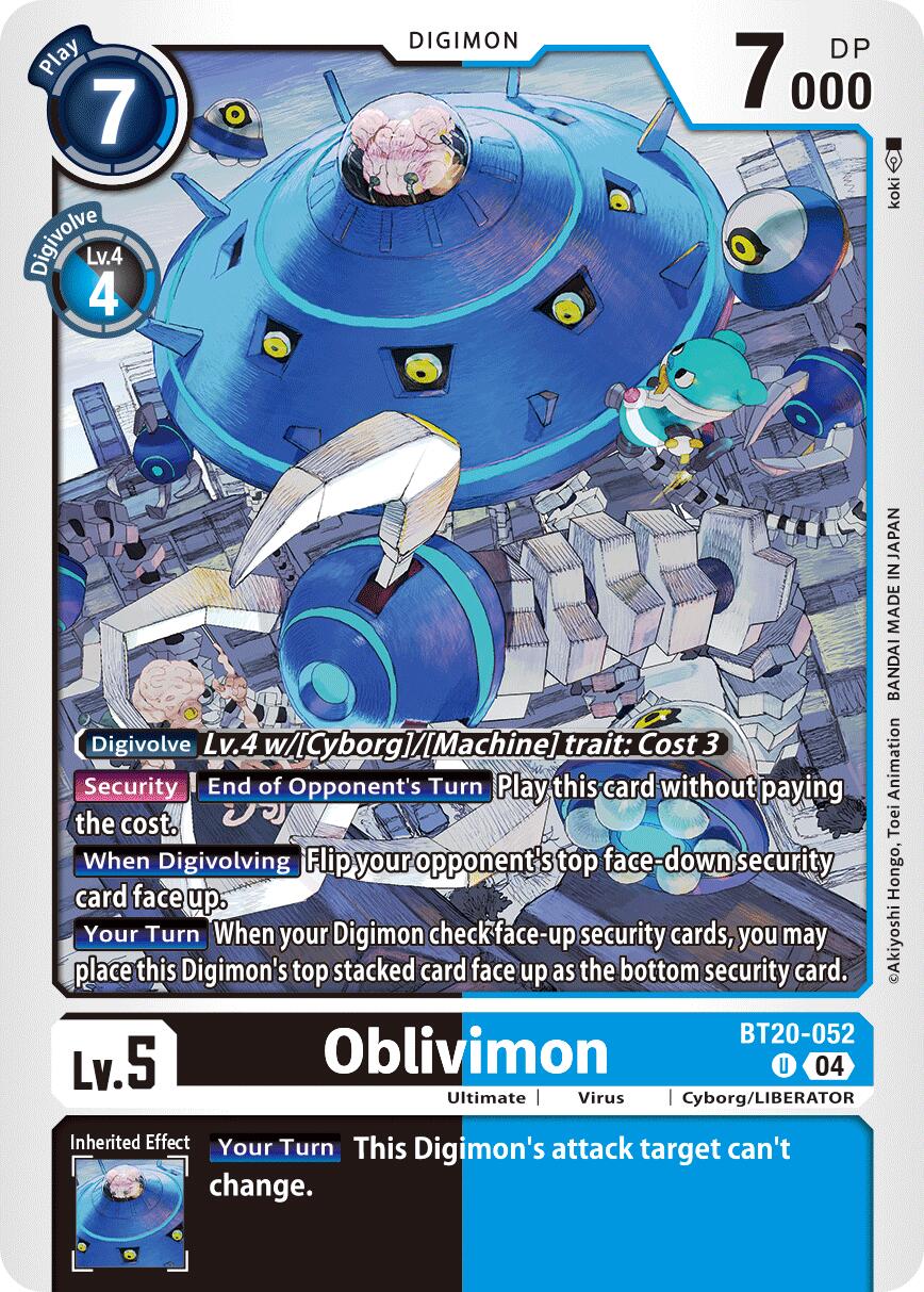 Oblivimon [BT20-052] [Release Special Booster Ver.2.5] | Shuffle n Cut Hobbies & Games