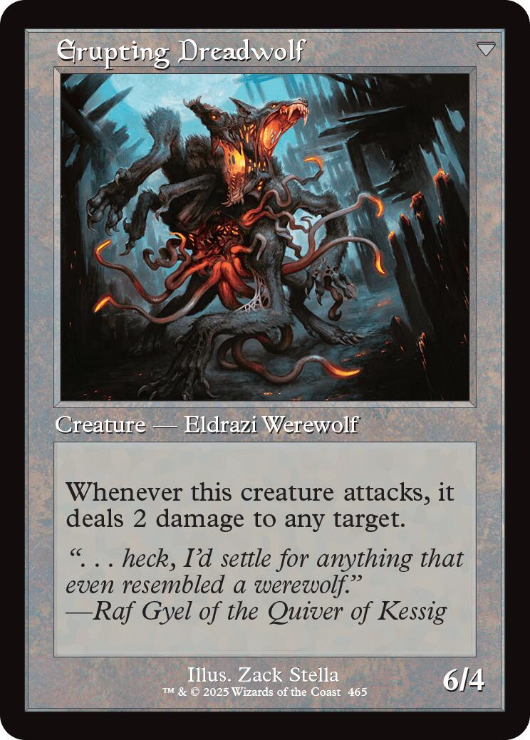 Smoldering Werewolf // Erupting Dreadwolf (Retro Frame) [Innistrad Remastered] | Shuffle n Cut Hobbies & Games