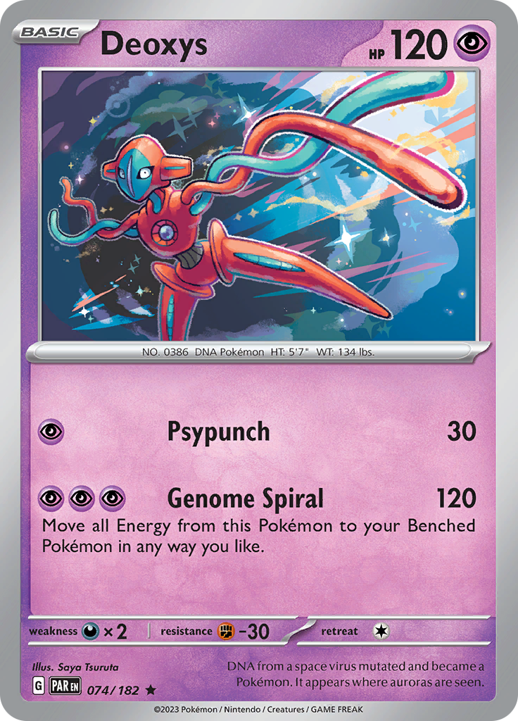 Deoxys (074/182) [Scarlet & Violet: Paradox Rift] | Shuffle n Cut Hobbies & Games