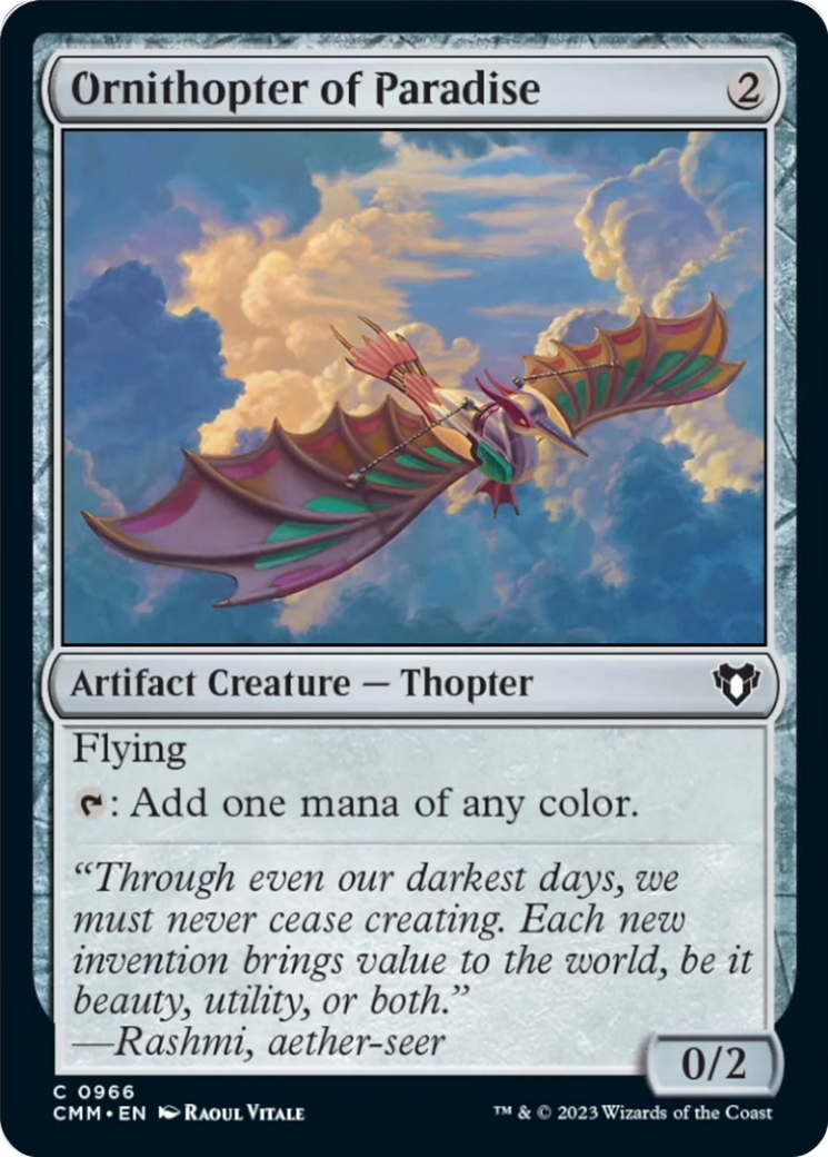 Ornithopter of Paradise [Commander Masters] | Shuffle n Cut Hobbies & Games