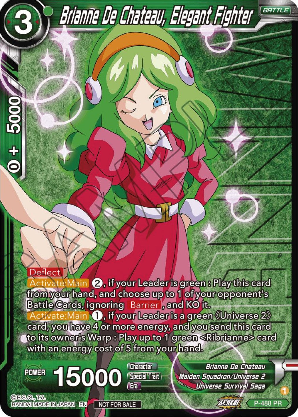 Brianne De Chateau, Elegant Fighter (Zenkai Series Tournament Pack Vol.3 Winner) (P-488) [Tournament Promotion Cards] | Shuffle n Cut Hobbies & Games