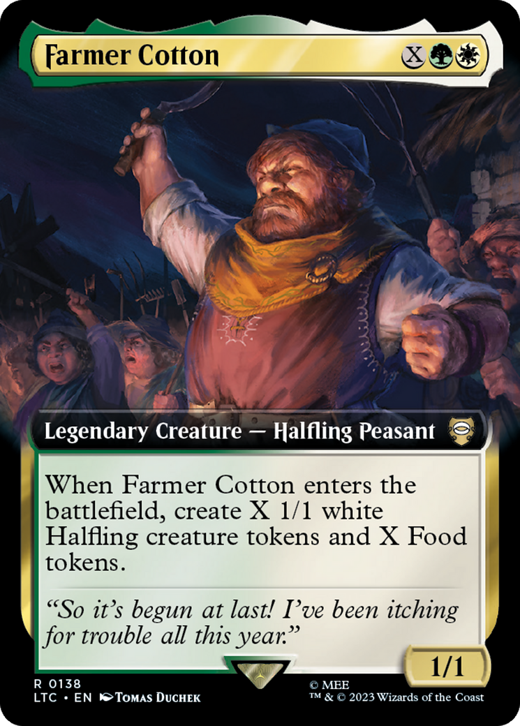 Farmer Cotton (Extended Art) [The Lord of the Rings: Tales of Middle-Earth Commander] | Shuffle n Cut Hobbies & Games