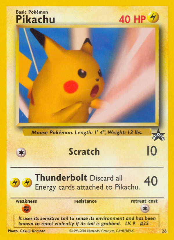 Pikachu (26) [Wizards of the Coast: Black Star Promos] | Shuffle n Cut Hobbies & Games