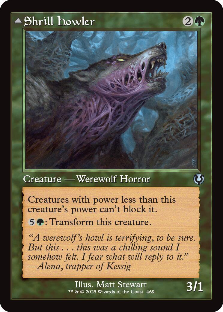 Shrill Howler // Howling Chorus (Retro Frame) [Innistrad Remastered] | Shuffle n Cut Hobbies & Games