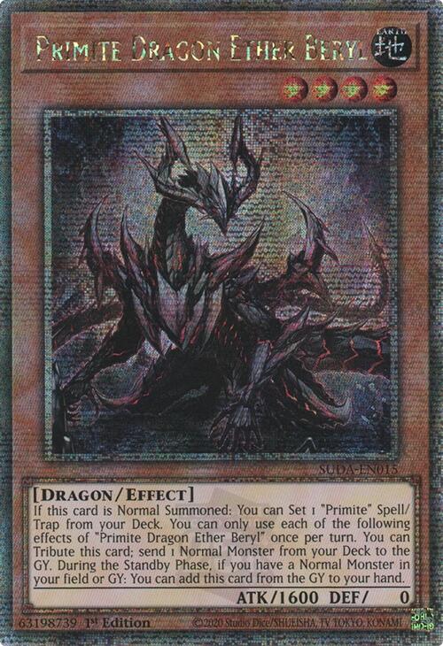 Primite Dragon Ether Beryl (Quarter Century Secret Rare) [SUDA-EN015] Quarter Century Secret Rare | Shuffle n Cut Hobbies & Games