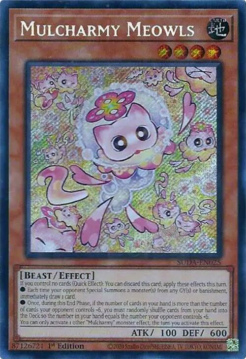 Mulcharmy Meowls [SUDA-EN025] Secret Rare | Shuffle n Cut Hobbies & Games