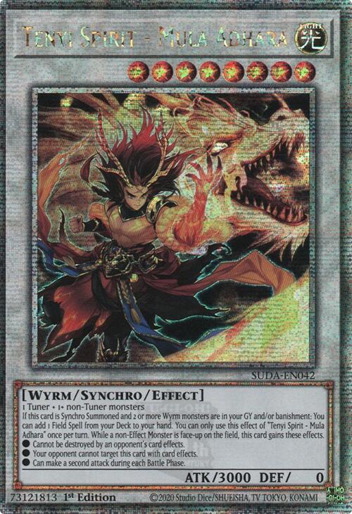 Tenyi Spirit - Mula Adhara (Quarter Century Secret Rare) [SUDA-EN042] Quarter Century Secret Rare | Shuffle n Cut Hobbies & Games