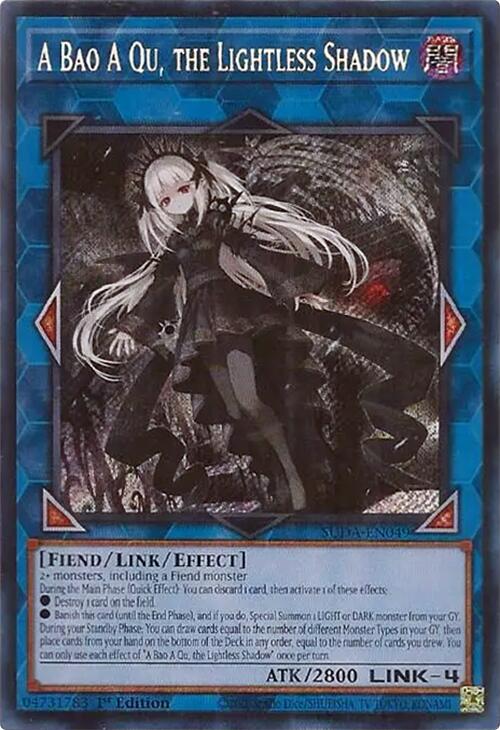 A Bao A Qu, the Lightless Shadow [SUDA-EN049] Secret Rare | Shuffle n Cut Hobbies & Games