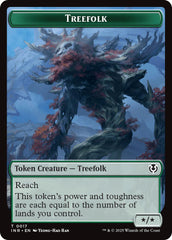 Treefolk // Emblem - Wrenn and Seven Double-Sided Token [Innistrad Remastered Tokens] | Shuffle n Cut Hobbies & Games