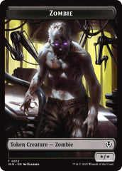 Zombie (0011) // Zombie (0012) Double-Sided Token [Innistrad Remastered Tokens] | Shuffle n Cut Hobbies & Games