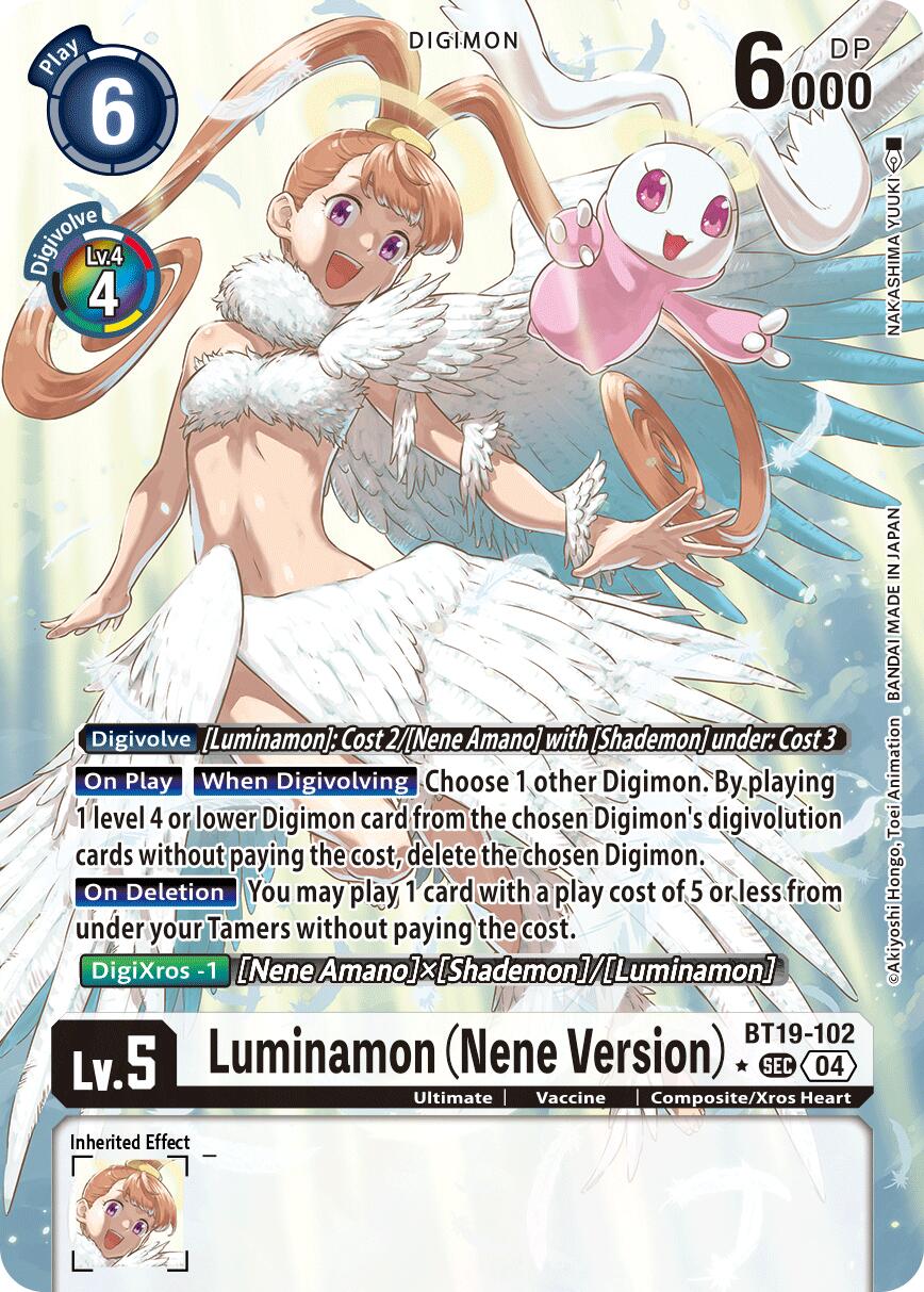 Luminamon [BT19-102] (Nene Version) (Alternate Art) [Release Special Booster Ver.2.5] | Shuffle n Cut Hobbies & Games