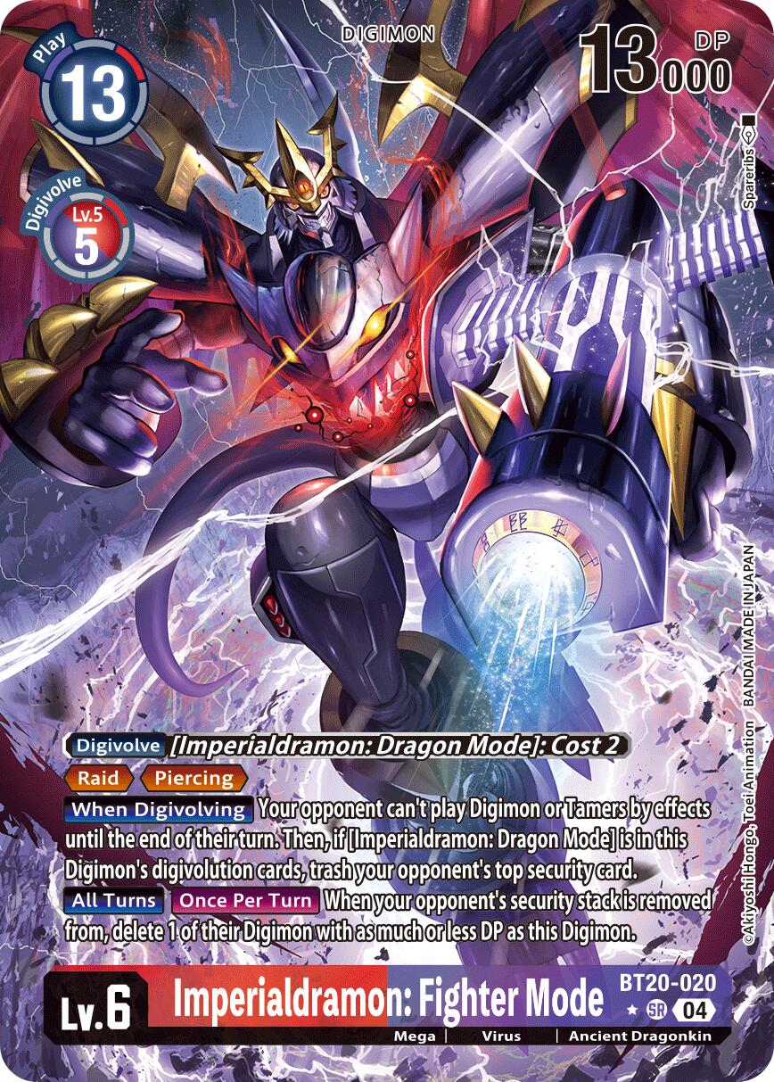 Imperialdramon: Fighter Mode [BT20-020] (Alternate Art) [Release Special Booster Ver.2.5] | Shuffle n Cut Hobbies & Games