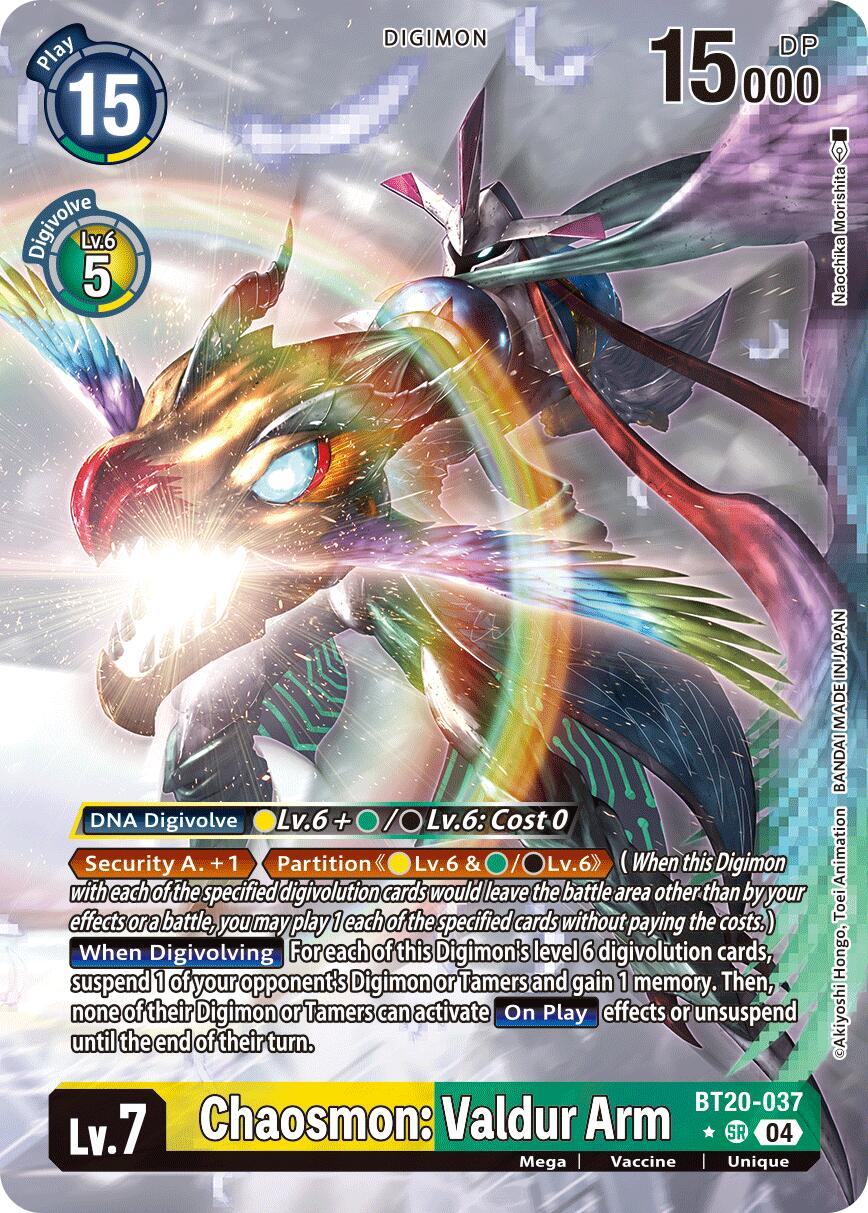 Chaosmon: Valdur Arm [BT20-037] (Alternate Art) [Release Special Booster Ver.2.5] | Shuffle n Cut Hobbies & Games