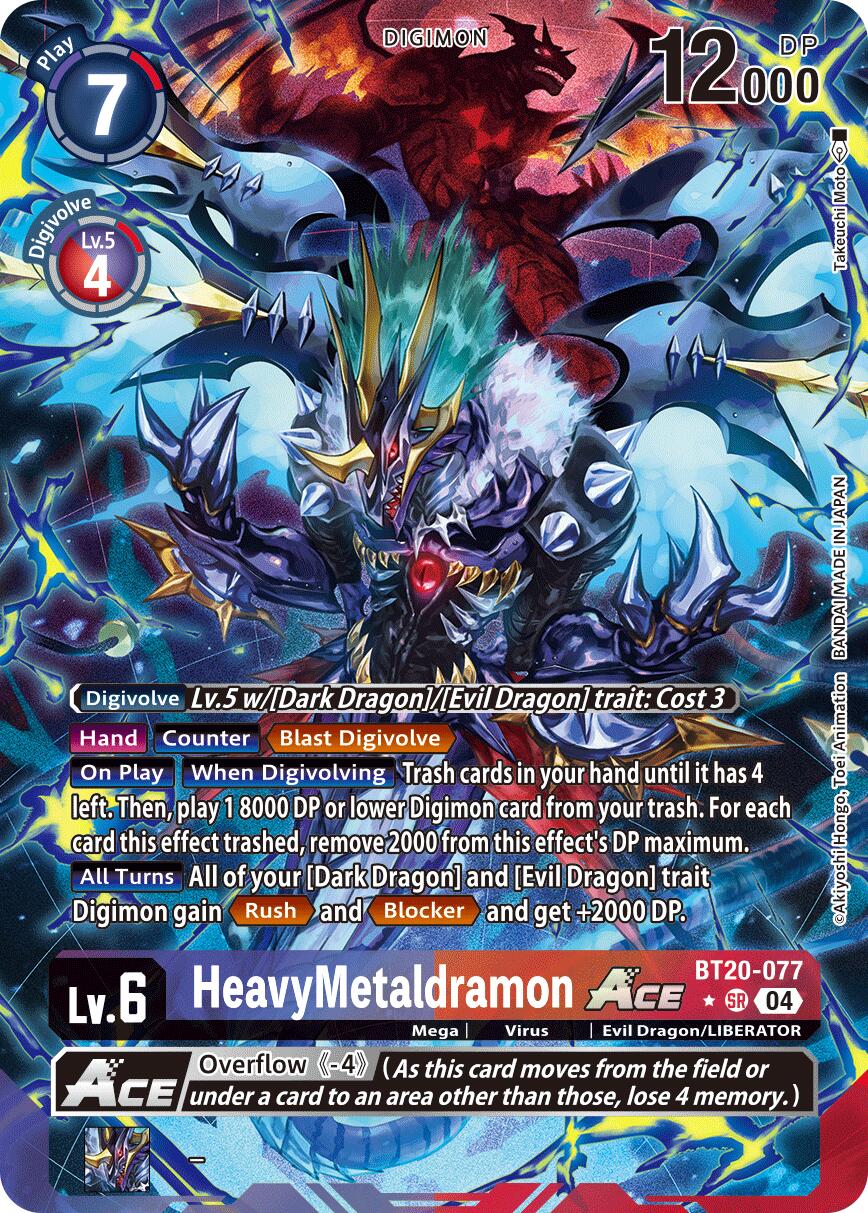 HeavyMetaldramon ACE [BT20-077] (Alternate Art) [Release Special Booster Ver.2.5] | Shuffle n Cut Hobbies & Games