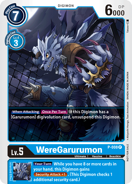 WereGarurumon [P-008] [Promotional Cards] | Shuffle n Cut Hobbies & Games