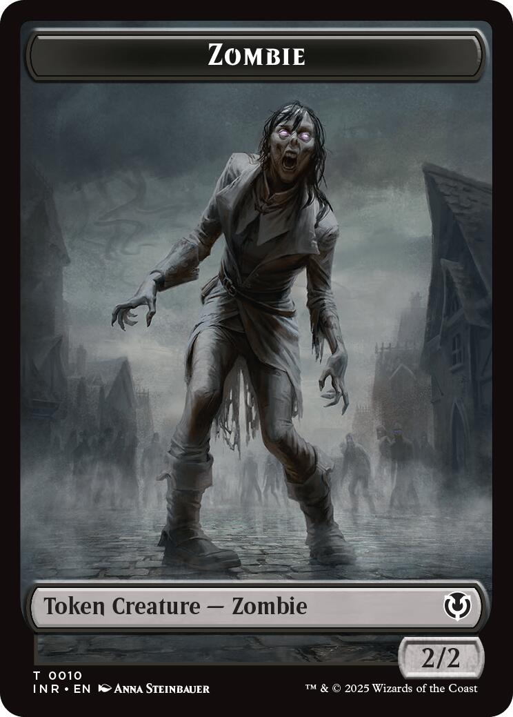 Zombie (0010) // Blood Double-Sided Token [Innistrad Remastered Tokens] | Shuffle n Cut Hobbies & Games