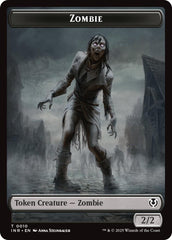 Zombie (0010) // Blood Double-Sided Token [Innistrad Remastered Tokens] | Shuffle n Cut Hobbies & Games