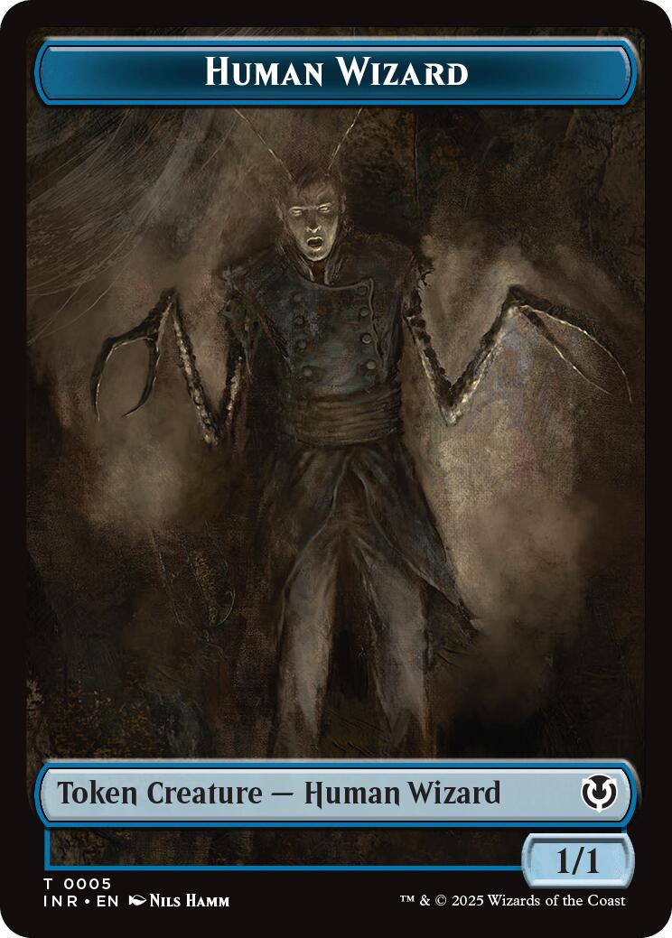 Human Wizard // Emblem - Jace, Unraveler of Secrets Double-Sided Token [Innistrad Remastered Tokens] | Shuffle n Cut Hobbies & Games