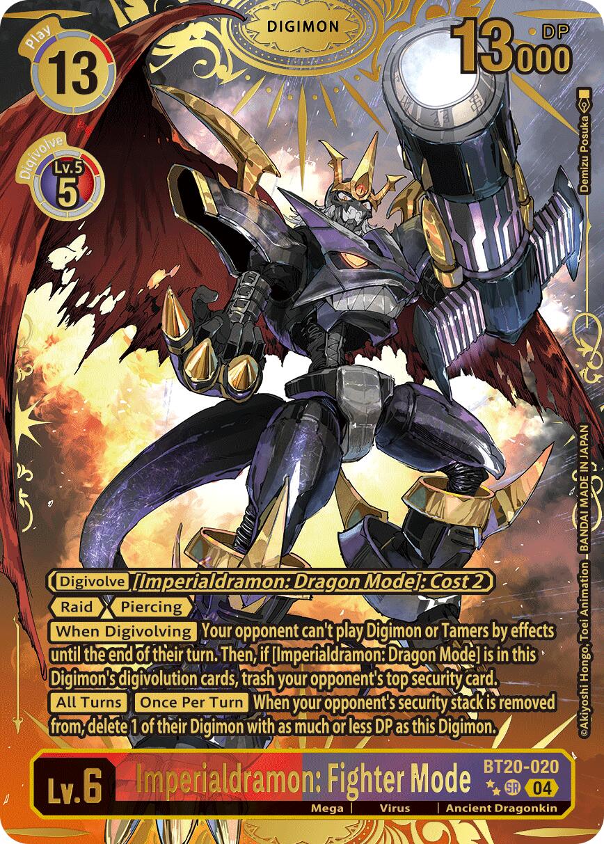 Imperialdramon: Fighter Mode [BT20-020] (Textured) [Release Special Booster Ver.2.5] | Shuffle n Cut Hobbies & Games