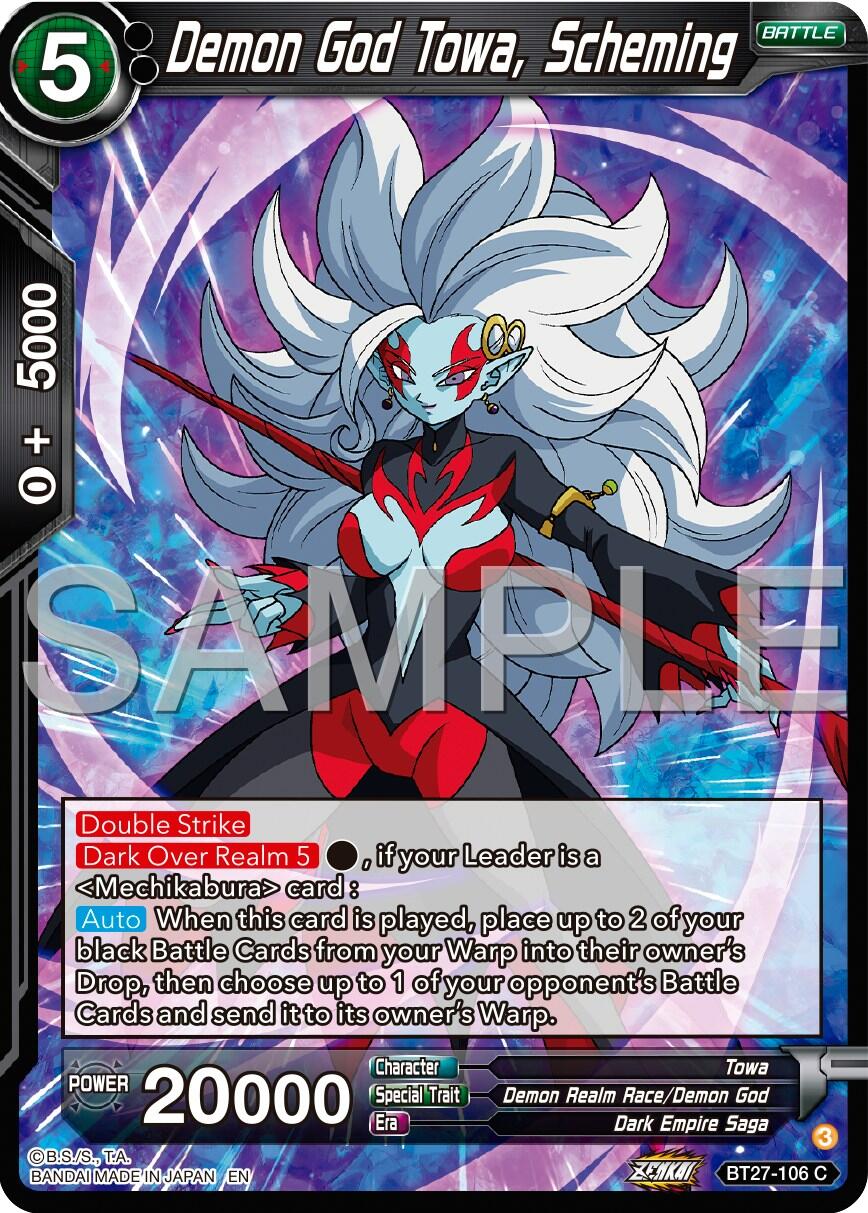 Demon God Towa, Scheming (BT27-106) [History of Z] | Shuffle n Cut Hobbies & Games