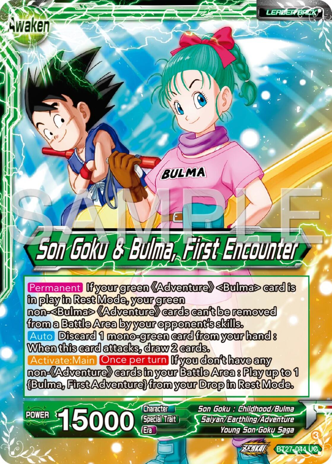 Son Goku // Son Goku & Bulma, First Encounter (BT27-044) [History of Z] | Shuffle n Cut Hobbies & Games