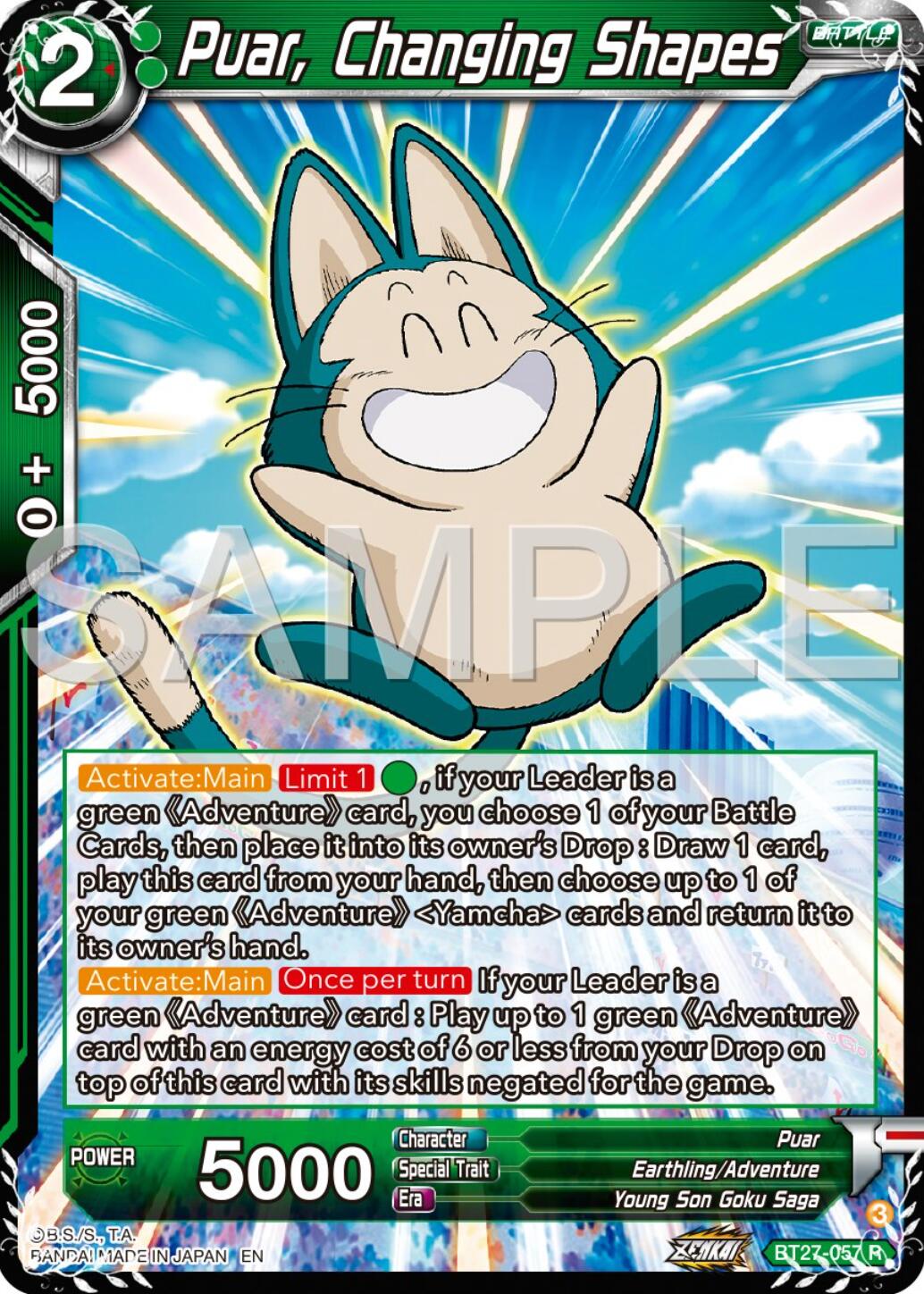 Puar, Changing Shapes (BT27-057) [History of Z] | Shuffle n Cut Hobbies & Games