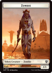 Angel of Sanctions // Zombie (0003) Double-Sided Token [Aetherdrift Tokens] | Shuffle n Cut Hobbies & Games