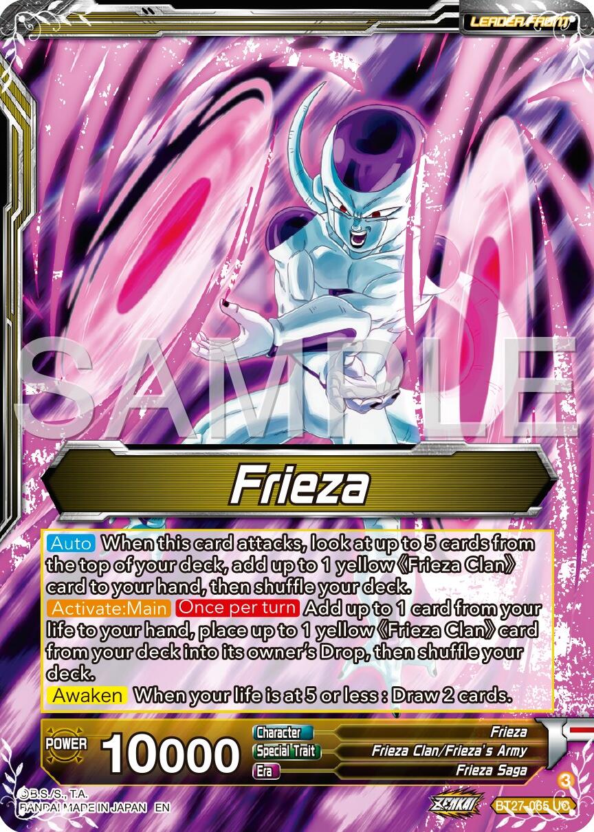 Frieza // Golden Frieza, Shining Pride (BT27-065) [History of Z] | Shuffle n Cut Hobbies & Games