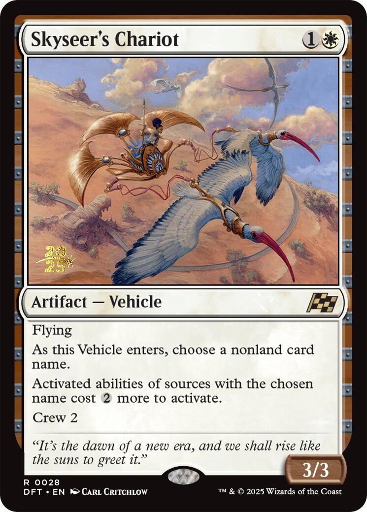 Skyseer's Chariot [Aetherdrift Prerelease Promos] | Shuffle n Cut Hobbies & Games