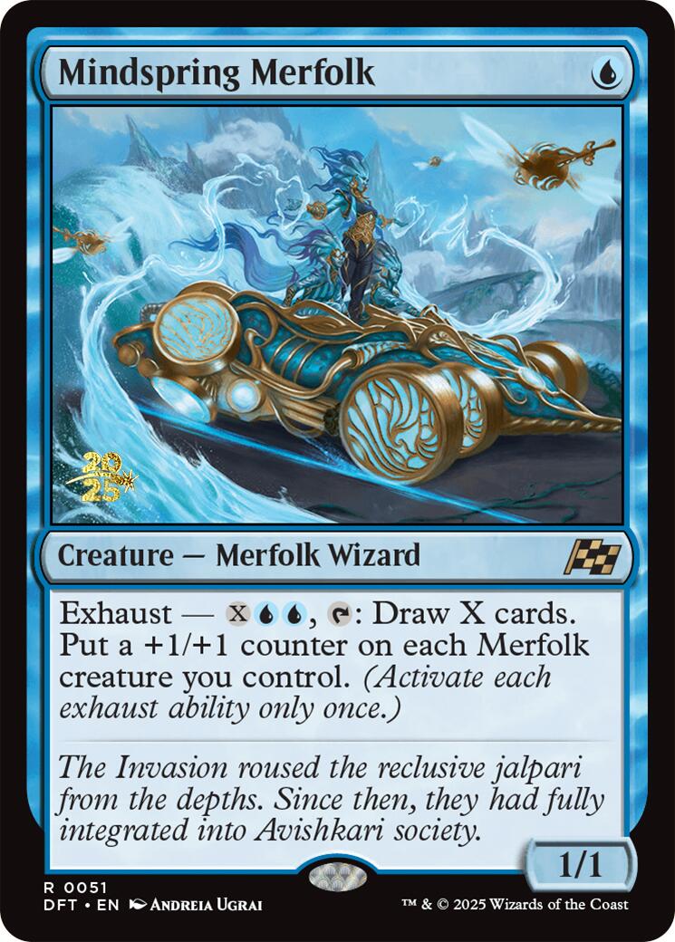 Mindspring Merfolk [Aetherdrift Prerelease Promos] | Shuffle n Cut Hobbies & Games