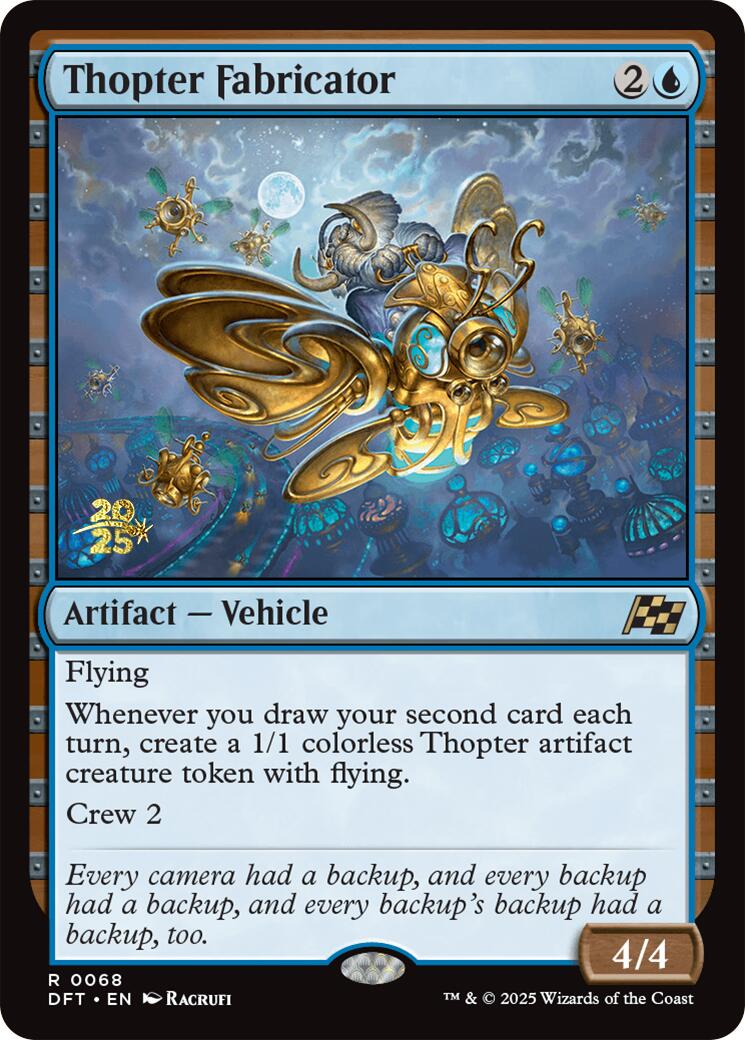 Thopter Fabricator [Aetherdrift Prerelease Promos] | Shuffle n Cut Hobbies & Games