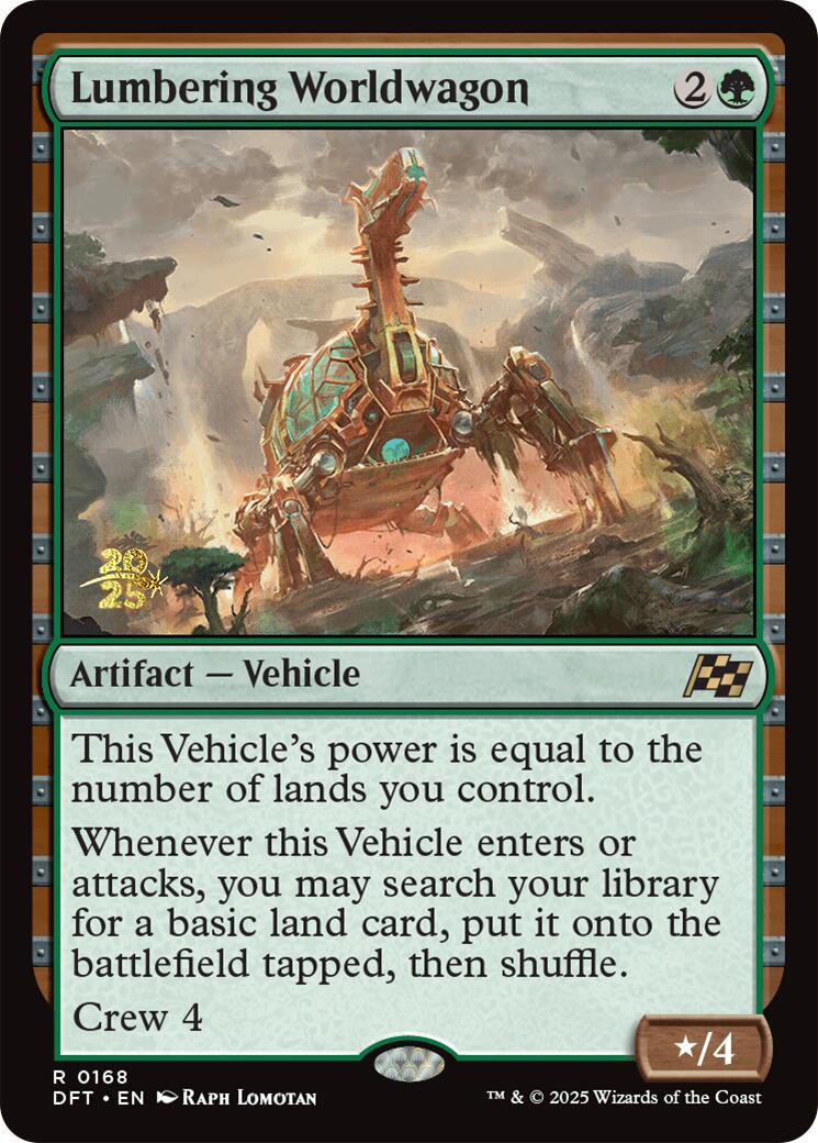 Lumbering Worldwagon [Aetherdrift Prerelease Promos] | Shuffle n Cut Hobbies & Games