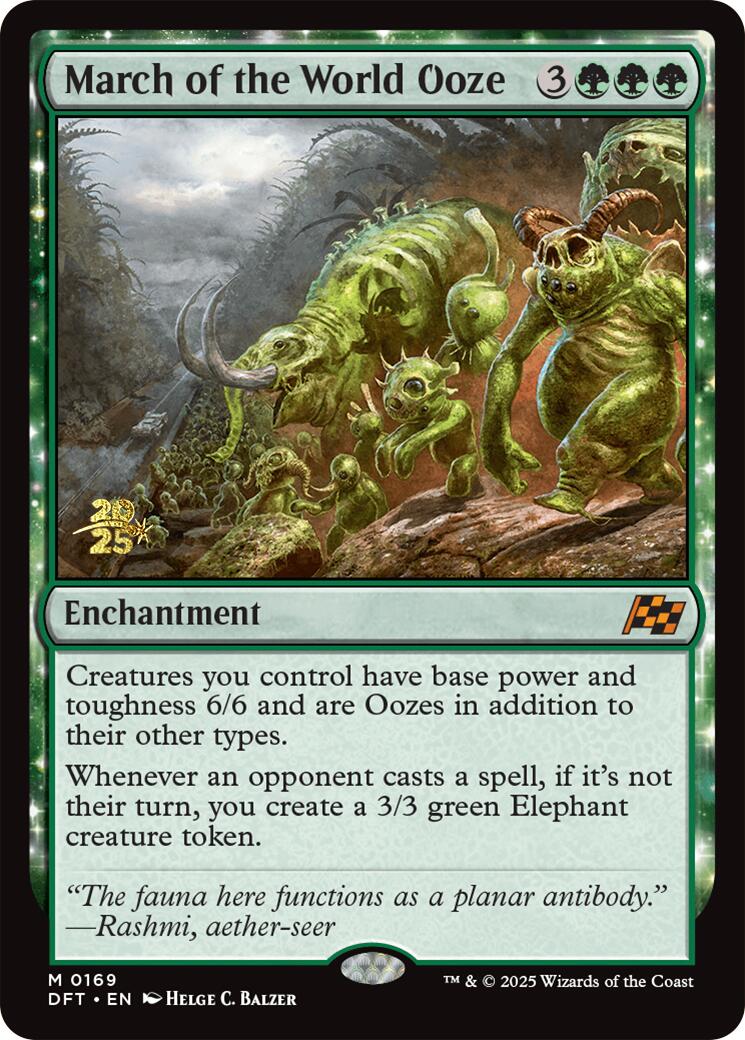 March of the World Ooze [Aetherdrift Prerelease Promos] | Shuffle n Cut Hobbies & Games